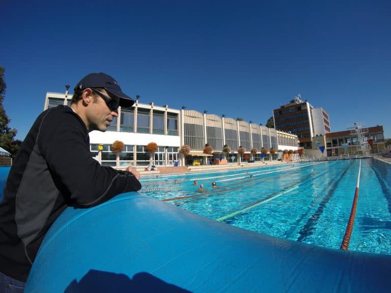 Swim coach